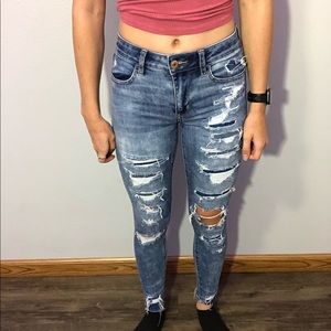 American Eagle ripped jeans